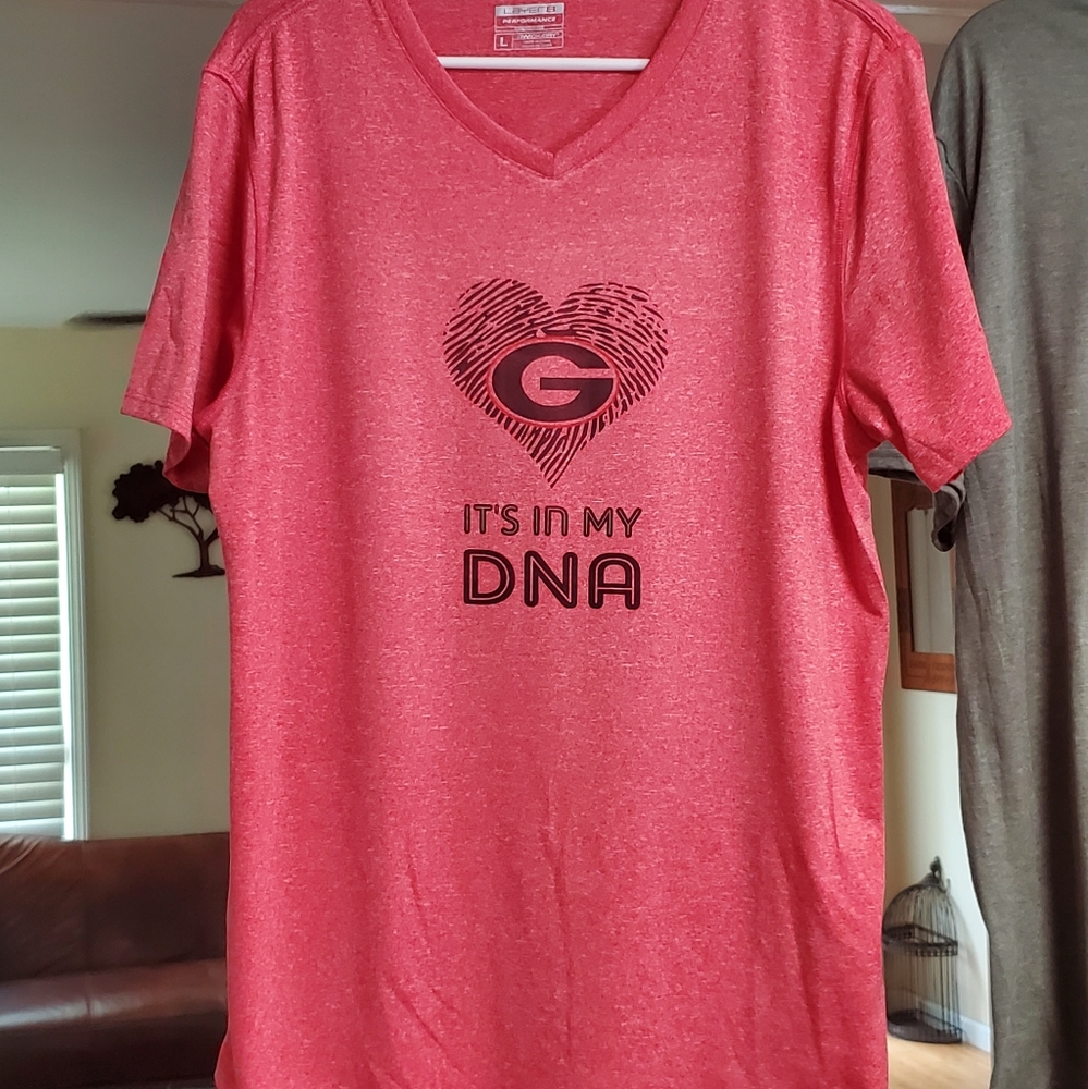 UGA. It's in my DNA custom tee.